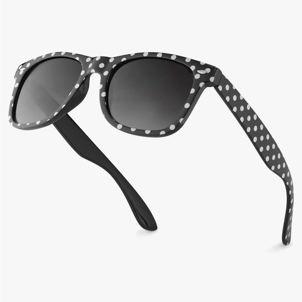 Retro Rewind Black Polka Dot Sunglasses